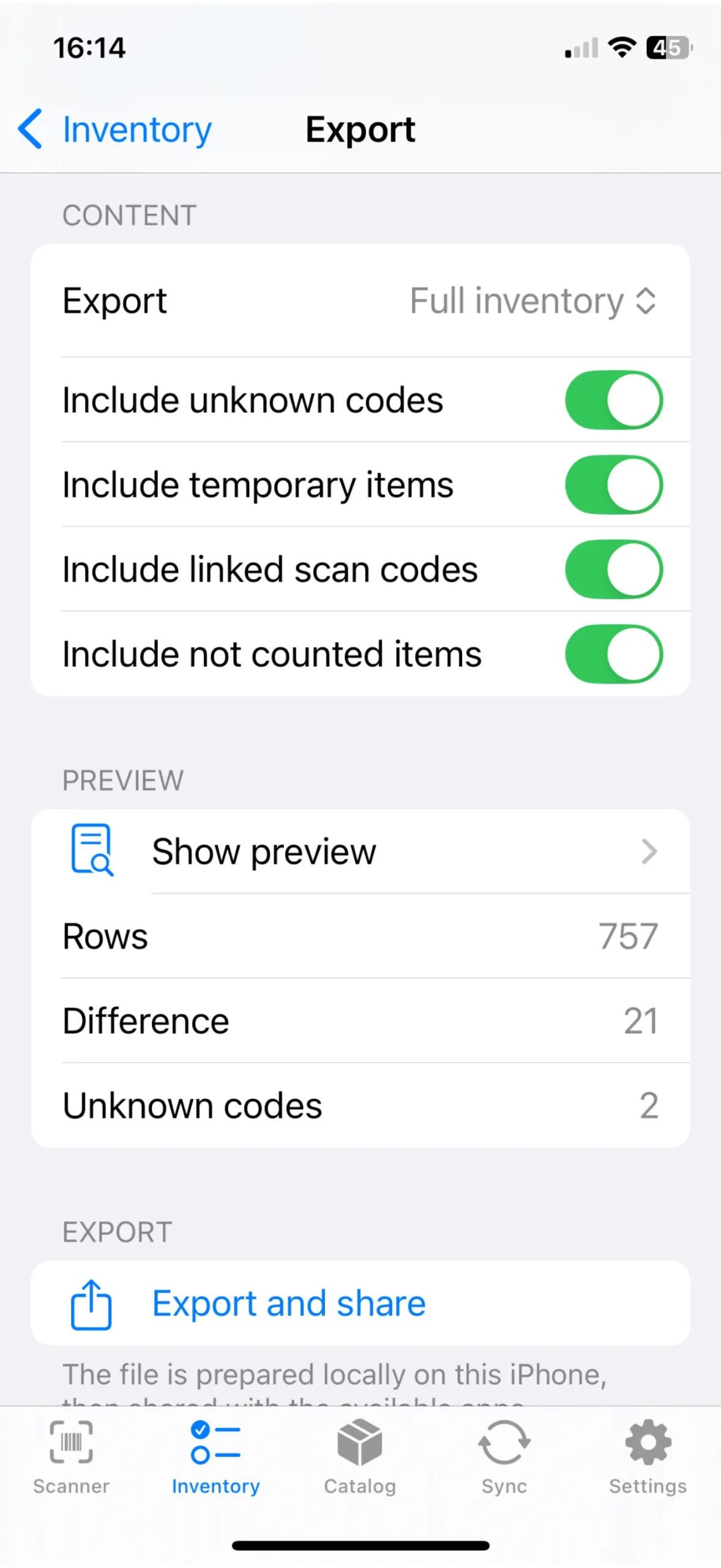 stockpilot inventary options