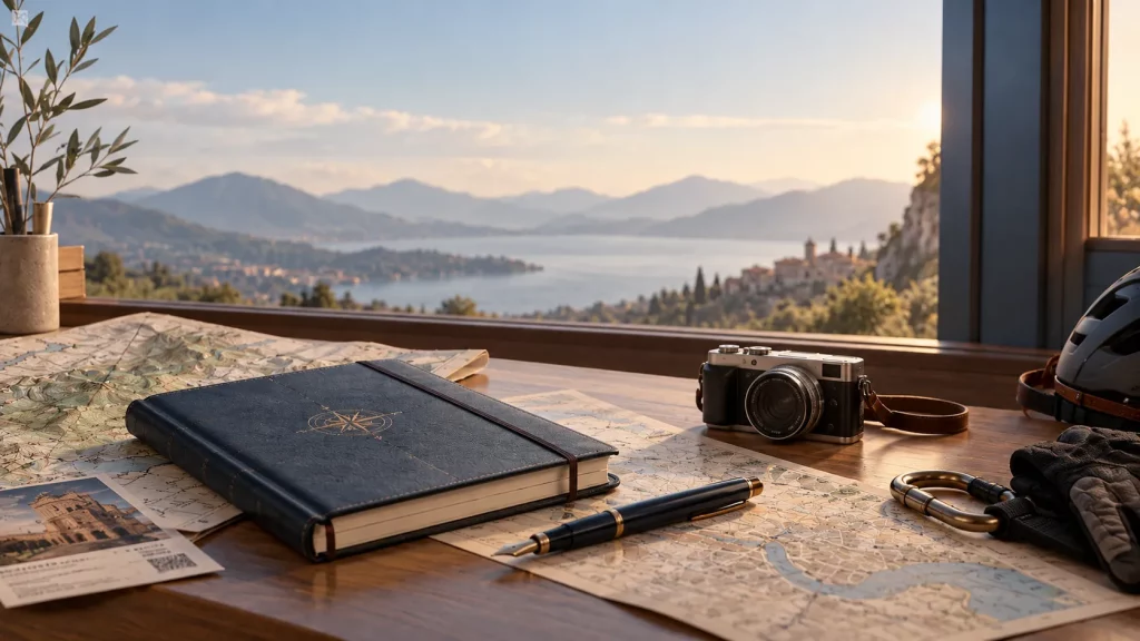 Carnet devasion au bord du lac